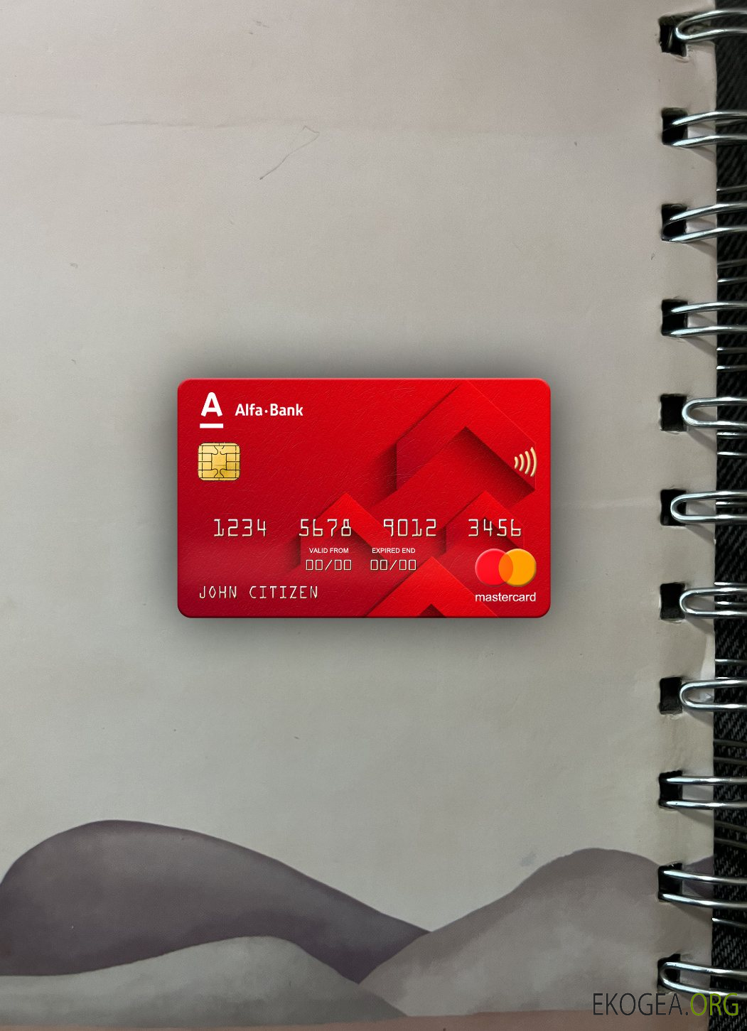 Russie Alfa bank mastercard photolook recto